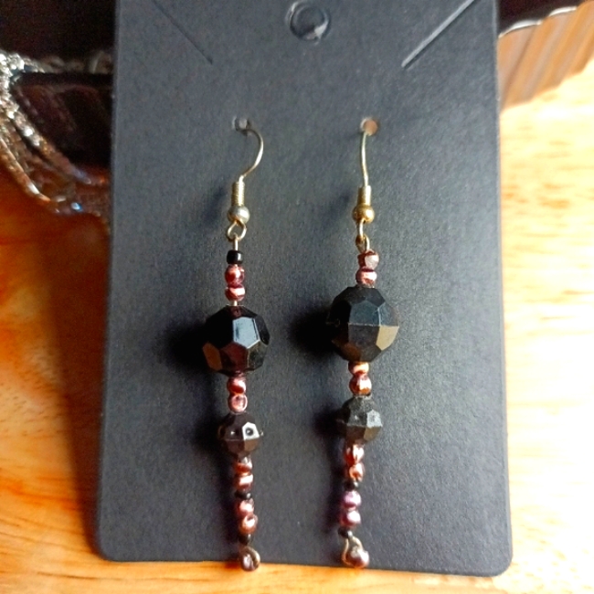 Pair Of Handmade Beaded Earrings